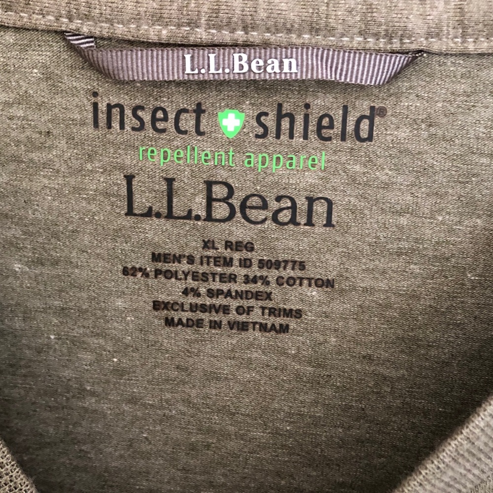 Olive Green Men's insect repellent T-Shirt - Picture 2 of 3